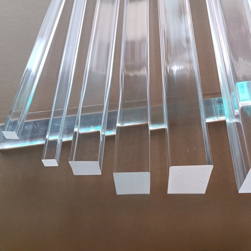 壓克力棒 客製化 壓克力管 透明壓克力方條2*2-150mm四方棒 PMMA導光條 有機玻璃加固條裝飾柱
