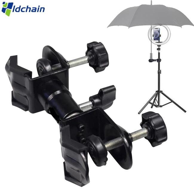 新的! 戶外攝影架傘架相機三腳架雨傘固定夾防水攝影配件