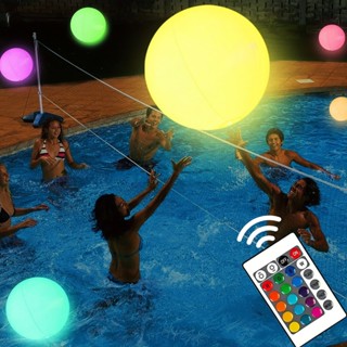 變色led發光充氣沙灘球派對發光球玩具