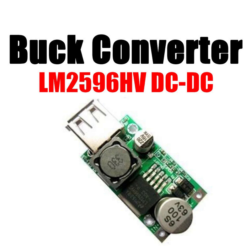 Lm2596hv DC-DC降壓轉換器電源模塊DC 9V/12V/24V/36V/48V轉5V 3A USB充電器POW