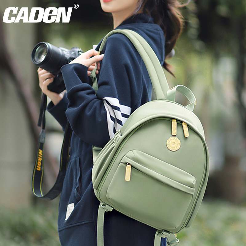 卡登小型雙肩學院風女款相機包高顏值通勤相機包小清新休閒CADeN  S19I