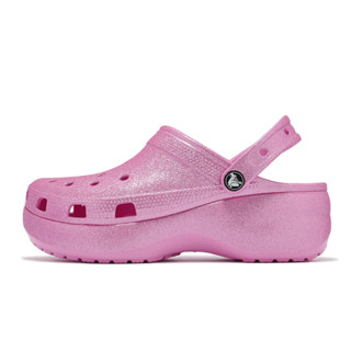 Crocs 涼鞋 Classic Platform Glitter 女鞋 小香粉 卡駱馳 厚底增高 2072416WY