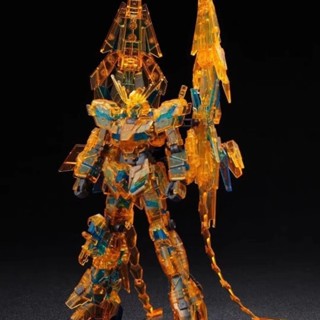 店家推薦#現貨 星動 HG1/144黑鳳凰彩透版菲尼剋斯獨角獸3號機 高達拚裝模型玩具2ff