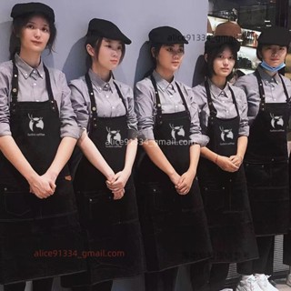 精品服務生工作裝 高階工作服 工作圍裙 酒店工作制服長袖烘焙火鍋餐飲西餐廳咖啡廳服務員工作服秋冬裝女jimyu1984