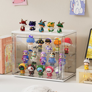 泡泡瑪特透明盲盒收納盒玩具展示盒模型手辦展示架娃娃公仔展示盒