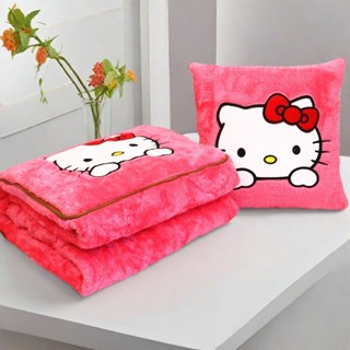 HelloKitty抱枕被子兩用冬季加厚枕頭被二合一汽車用靠墊米奇辦公室午睡毯子靠枕