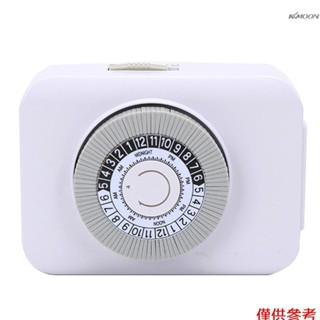 定時插座 廚房定時器開關插 電動車充電定時開關 定時插座機械 白色 美標帶插頭插座定時器 15分鐘時間間隔