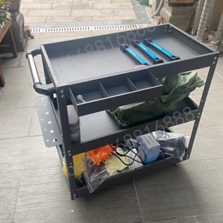 優選⚡臺灣出貨⚡ 工具車小推車多功能收納架汽修維修修車移動車間抽屜式週轉零件車 暢銷