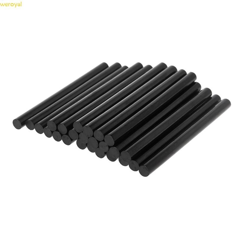 Weroyal 25 件熱熔膠棒黑色粘合劑,用於 DIY 工藝品玩具維修工具