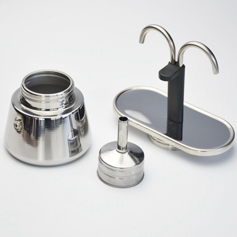 單管摩卡壺 意式咖啡壺濃縮手衝咖啡機 304不鏽鋼咖啡壺 家用摩卡壺