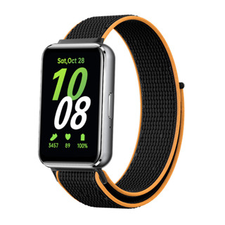 三星 Fit 3 錶帶 適用於 三星 Galaxy Fit3 錶帶 透氣尼龍錶帶 魔術貼 替換錶帶