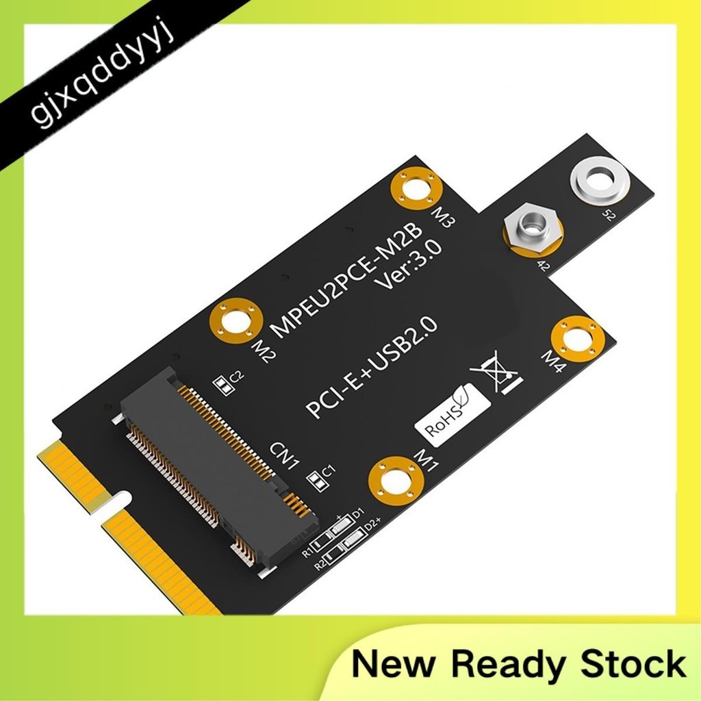 M.2 Key B 轉 Mini PCI-E 轉接帶雙 NANO SIM 卡轉接卡如圖 PCB 多功能便捷模塊