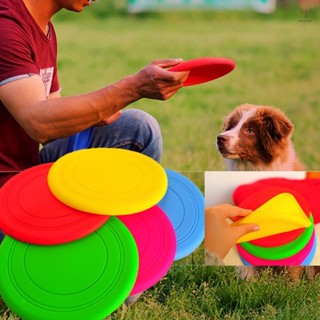 7色可選狗軟飛盤寵物訓練狗訓練桌墊約17.5cm顏色隨機