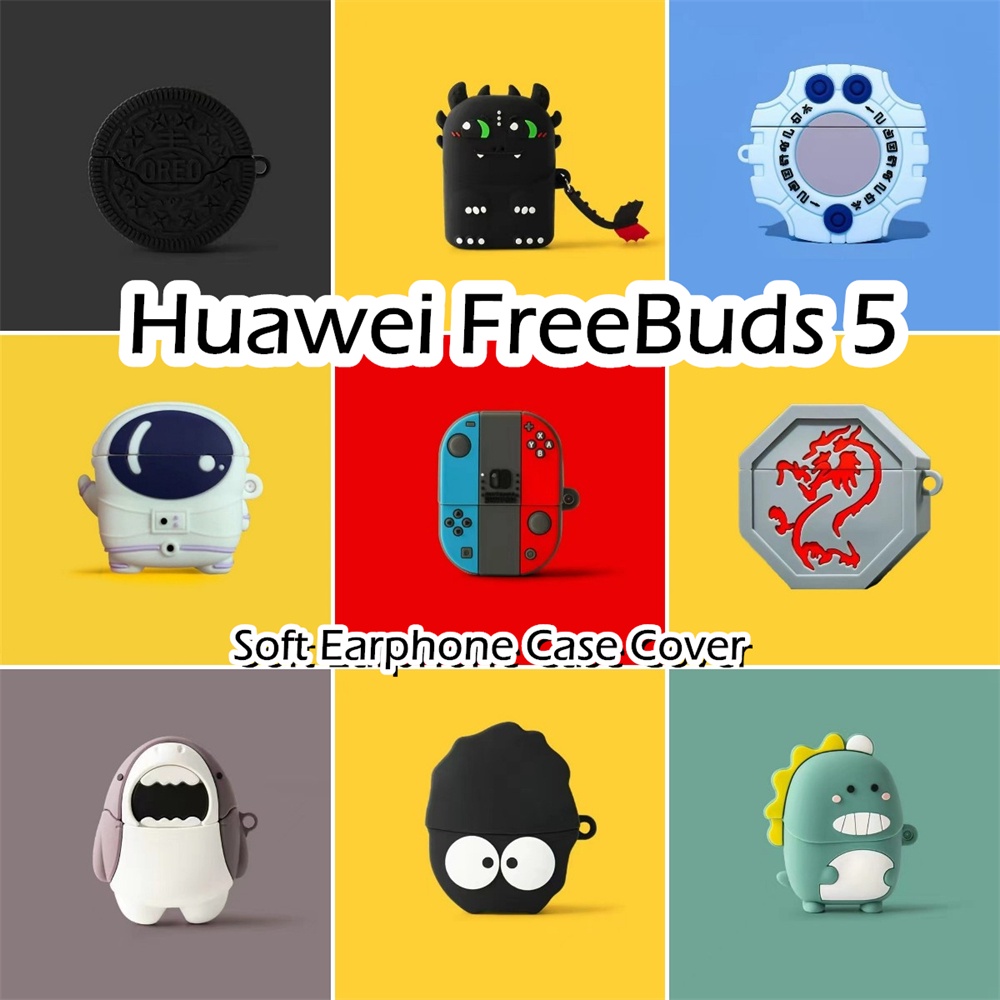 【熱賣】適用於華為 Freebuds 5 Case 動漫卡通造型軟矽膠耳機套外殼保護套 NO.1