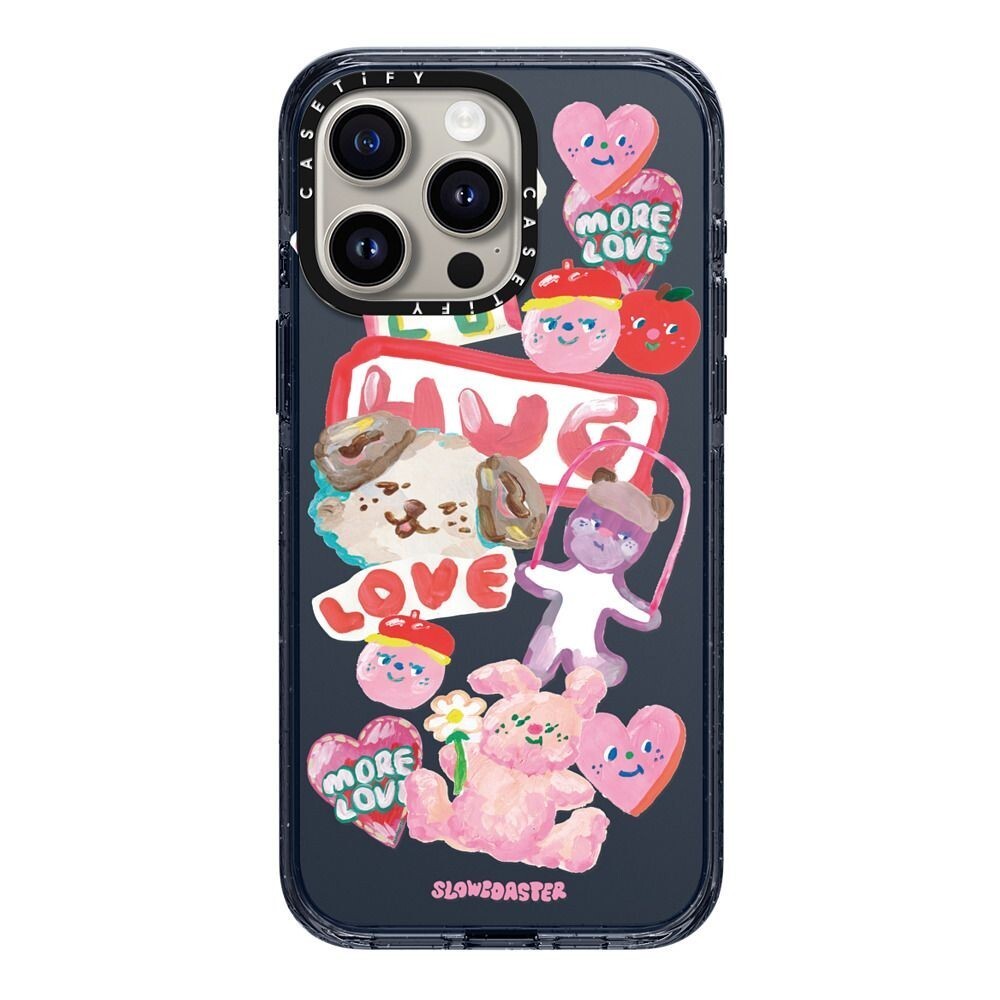 CASETiFY 保護殼 iPhone 15Pro/15 Pro Max 水彩風粉色調動物 SLOWCOASTER Sticker