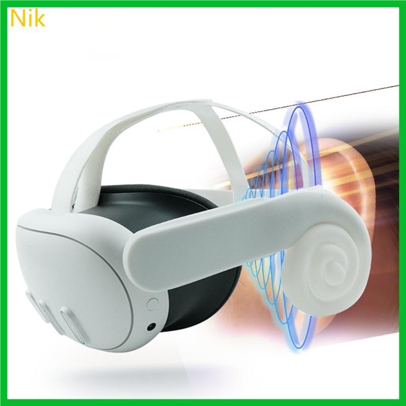 Niki for Meta Quest 3 VR 耳機配件降噪矽膠耳罩
