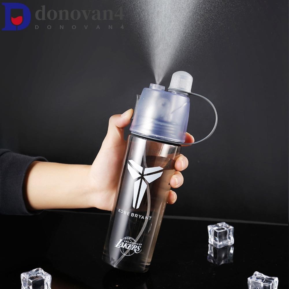 DONOVAN運動噴霧水瓶,600毫升噴霧夏季噴水水杯,運動水壺冷卻水化籃球明星噴水瓶戶外運動