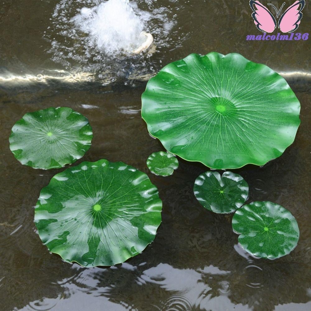 MALCOLM假蓮花手持式生動用於水塘魚缸景觀美化池塘花舞台表演漂浮的荷葉