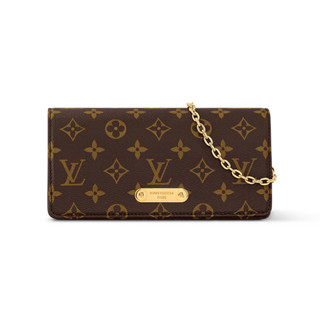 Lv 包 WALLET ON Chain LILY 花朵單肩斜挎鏈 M82509