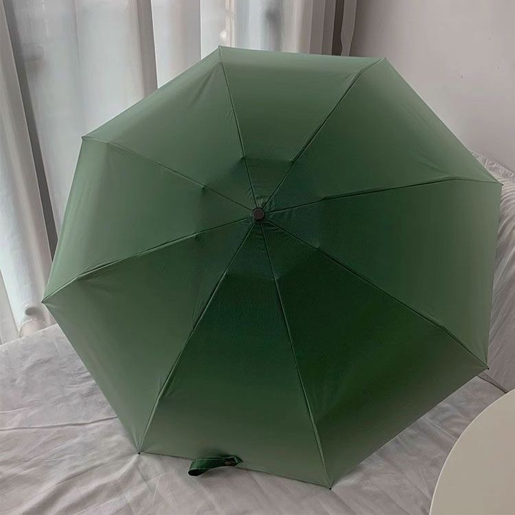 便攜全自動遮陽傘兩用防晒小巧綠色漸變晴雨太陽傘女防紫外線雨傘