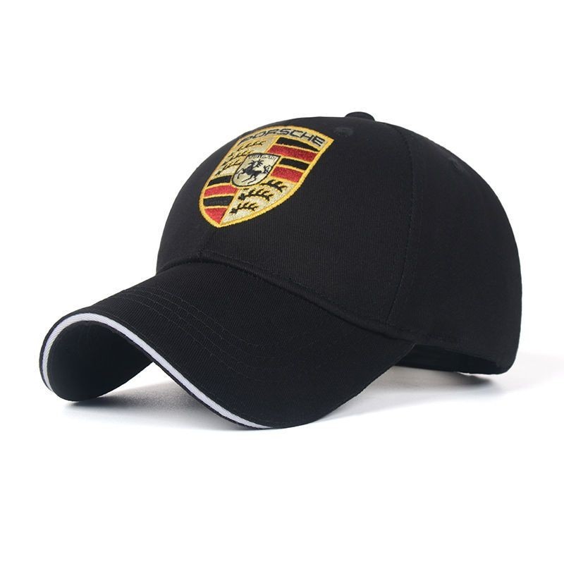 Porsche標誌棒球帽 賽車運動帽子 車迷F1帽子 戶外運動防晒鴨舌帽
