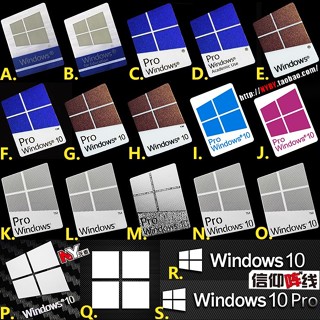 貼紙創意 原裝Windows10 Win10 pro 電腦貼紙 金屬貼 筆記本標籤 臺式機