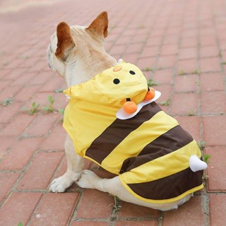 【特惠免運】寵物衣服 狗狗衣服 貓咪衣服 寵物雨衣柯基法鬥柴犬泰迪邊牧金毛大狗狗防水小蜜蜂衣服