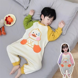 Baby Romper 兒童連身睡衣男女童春長袖防著涼睡袋嬰兒寶寶德絨防踢家居服新品 現貨 25-3-10