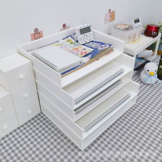 EI A4檔案收納盒 辦公室收納 辦公桌整理神器 檔案架 檔案置物架 資料架 檔案收納盒 可疊加收納盒 桌面收納 YO