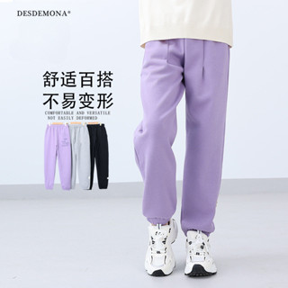 中大童 新品上新 春季韓版新款女童運動長褲 中大童貼標印花休閒褲兒童褲子