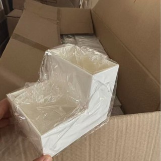 辦公室桌面收納盒放咕卡貼紙多格膠帶文具雜物手賬整理盒塑膠盒子抖音爆款 小紅書同款