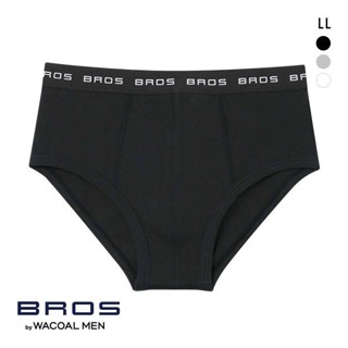 華歌爾BROS男士內褲混棉透氣彈力舒適親膚大碼中老年中低腰三角褲(40GF2500LL)(日本直郵)1