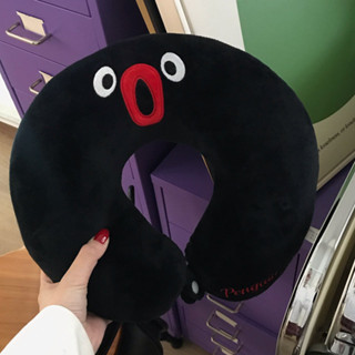 【降價秒殺】ins可愛刺繡企鵝u型枕超軟記憶棉辦公室午睡枕助眠旅行便攜護頸枕 兒童 學生 交換禮物