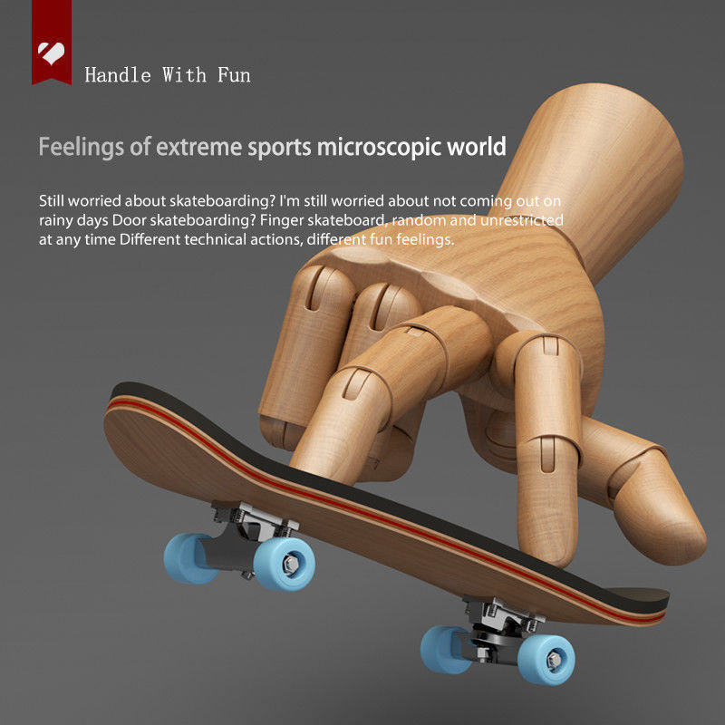 NEW手指滑板五層楓木軸承合金輪子指尖滑板可搖擺玩具