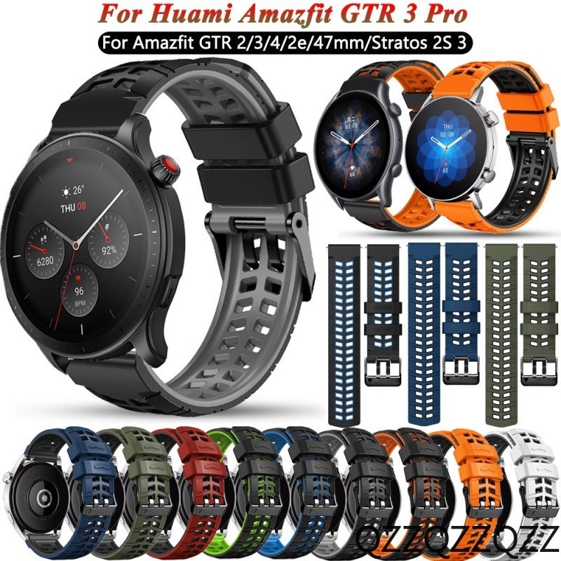 適用華米Amazfit GTR 4智能手錶錶帶 22mm矽膠運動替換錶帶GTR 3 Pro GTR2 2e 47mm腕帶