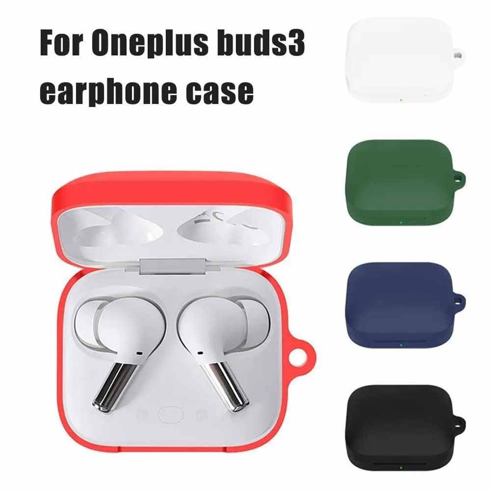 Oneplus Buds 3 保護性多色外殼的簡單保護套柔軟簡約便攜式矽膠耳機套
