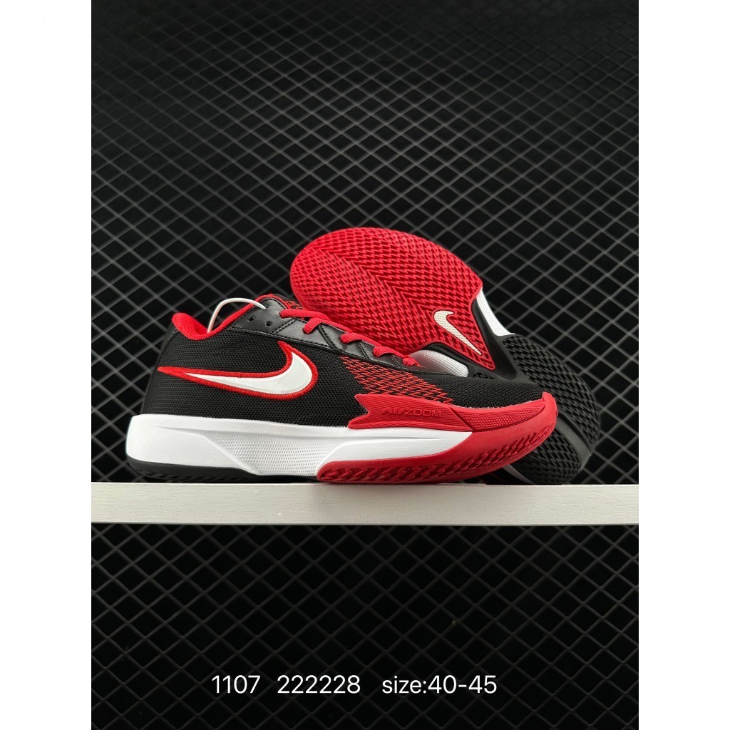 2023新款 NK Air ZOOM GT CUT 3 紅黑白低幫籃球鞋-14