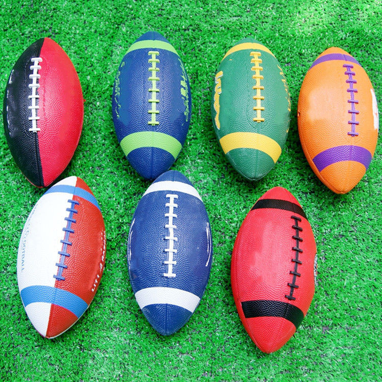 美式橡膠訓練橄欖球1/3/6/9比賽耐磨橄欖球兒童幼兒園橄欖球玩具wtt2024429