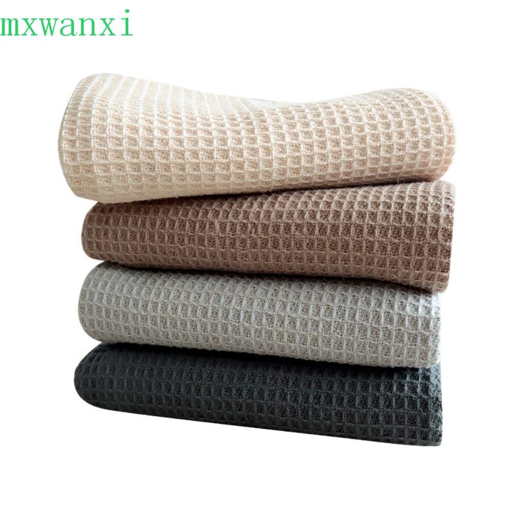 MXWANXI2件廚房清潔布,菠蘿網格軟洗碗墊,華夫餅紡織品純棉平原洗車毛毯清潔工具