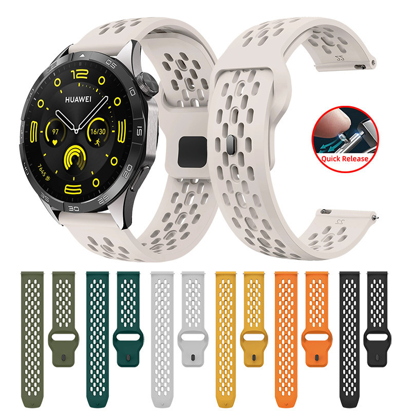 Suunto 3 Fitness 5 Peak Race 錶帶 矽膠 透氣孔 20mm 22mm 快拆