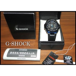 CASIO 手錶 GST-W300G G-SHOCK Metallic 黑色 電波 藍色 太陽能 日本直送 二手