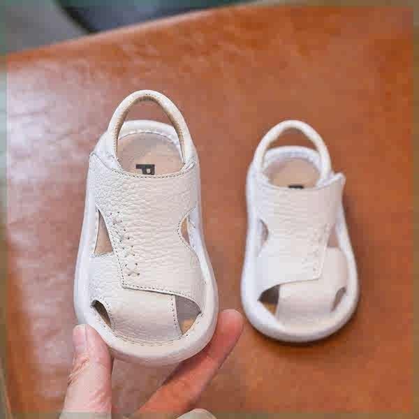 真皮寶寶清倉涼鞋男寶0-1-3歲夏季新款嬰幼兒軟底學步鞋2女童防滑