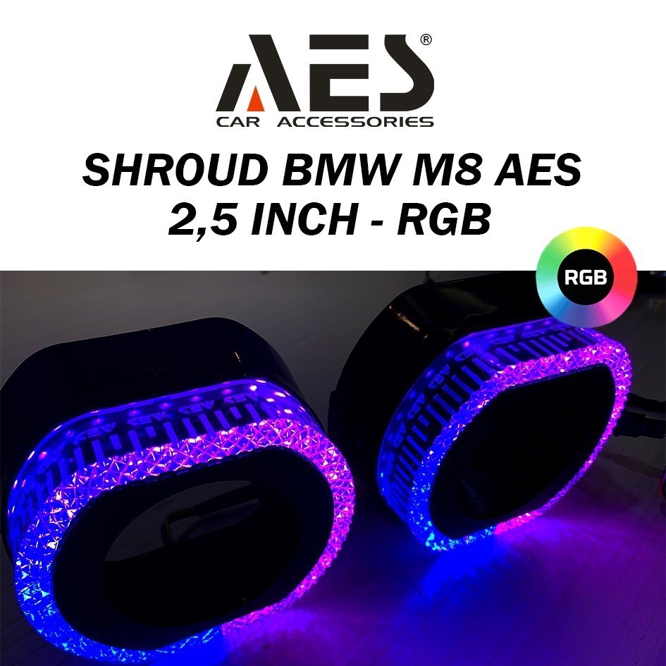 護罩投影儀 5D BMW 越南風格 2.5 英寸 RGB M8 品牌 AES