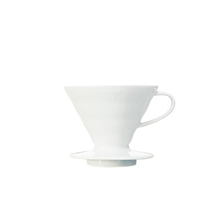 HARIO(哈里奥) V60 透明滤泡器 02 陶瓷 白色 1~4杯用 咖啡 手冲 日本国内制造 VDCR-02-W