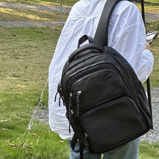 新款戶外旅行背包休閑通勤雙肩包中大學生大容量書包