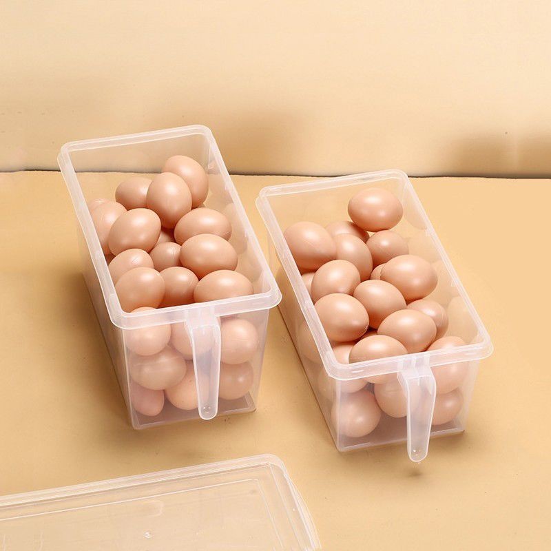 雞蛋收納盒 大容量 抽屜式 冰箱專用食物收納盒 食品級 透明塑膠保鮮盒