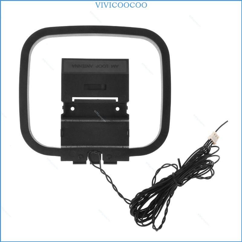Vivi FM AM 環形天線,用於接收器,帶 3 針迷你連接器,用於室內立體聲 AV 接收器系統