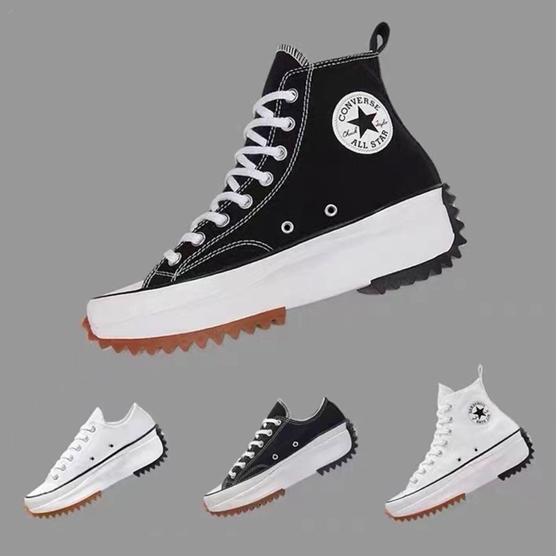 4colors Convers run Star hike黑白高底低幫男女帆布鞋