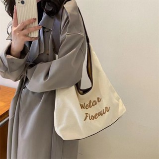 新店低價🔥 大促大容量帆佈包包女2025鞦鼕新款時尚單肩diy小眾百搭手提水桶包