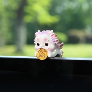 汽車卡通貔貅趴趴擺件車用中控螢幕創意可愛動物車上後照鏡裝飾品